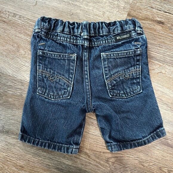 Wrangler Denim Jean Shorts Toddler Boys Size 2T Adjustable Waist - Picture 3 of 3